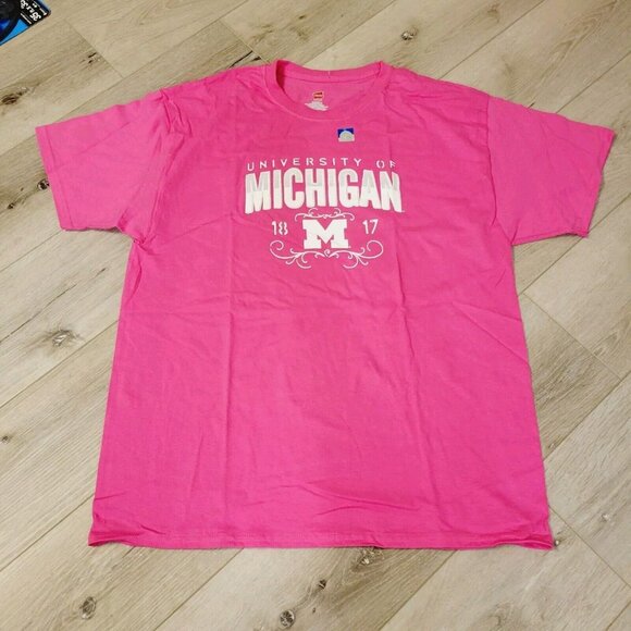 Women's University of Michigan Wolverines College Short Sleeve Shirt Sz XL - Picture 1 of 4